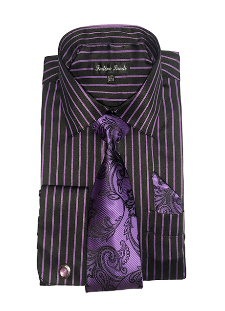 Fortino Landi FL633-PRP  Mens Shirt