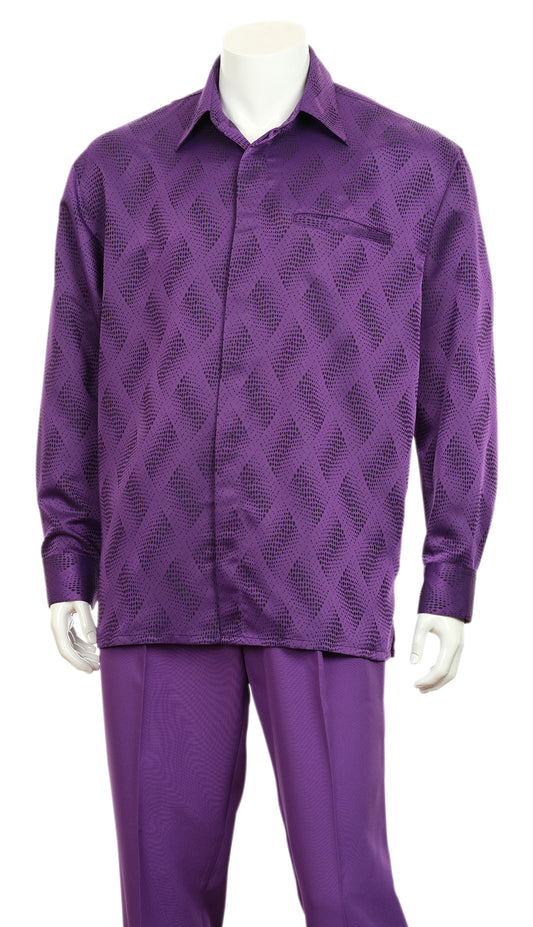 Fortino Landi-2766-PUR Mens Walking Suit