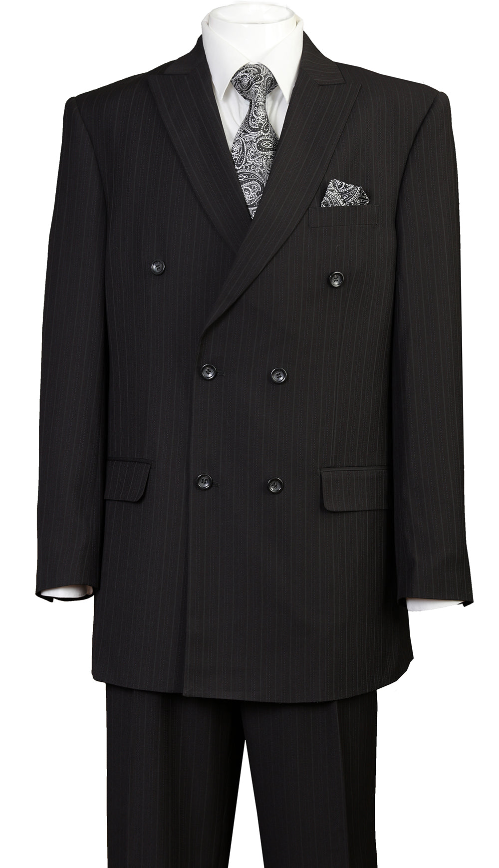 Milano Moda 5911-BLK Mens Suit