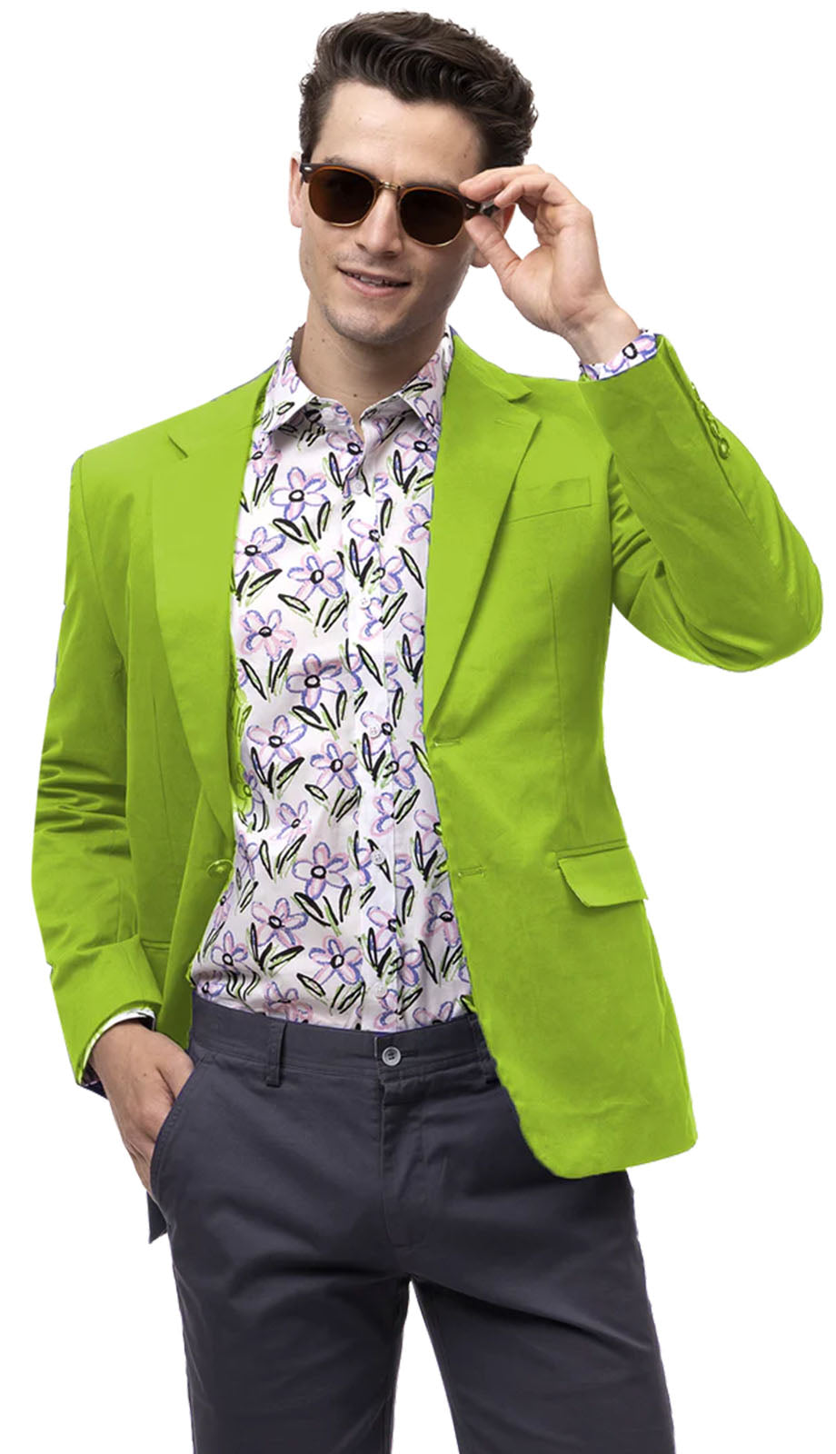 EJ Samuel CHJ01-LIME Chino Mens Blazer
