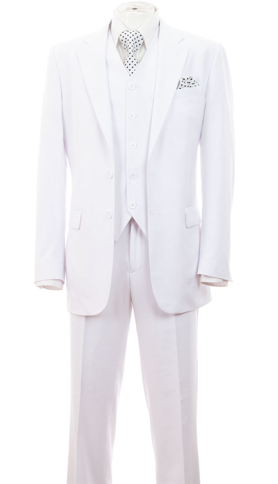 Milano Moda 5702sv-WHT Mens Suit