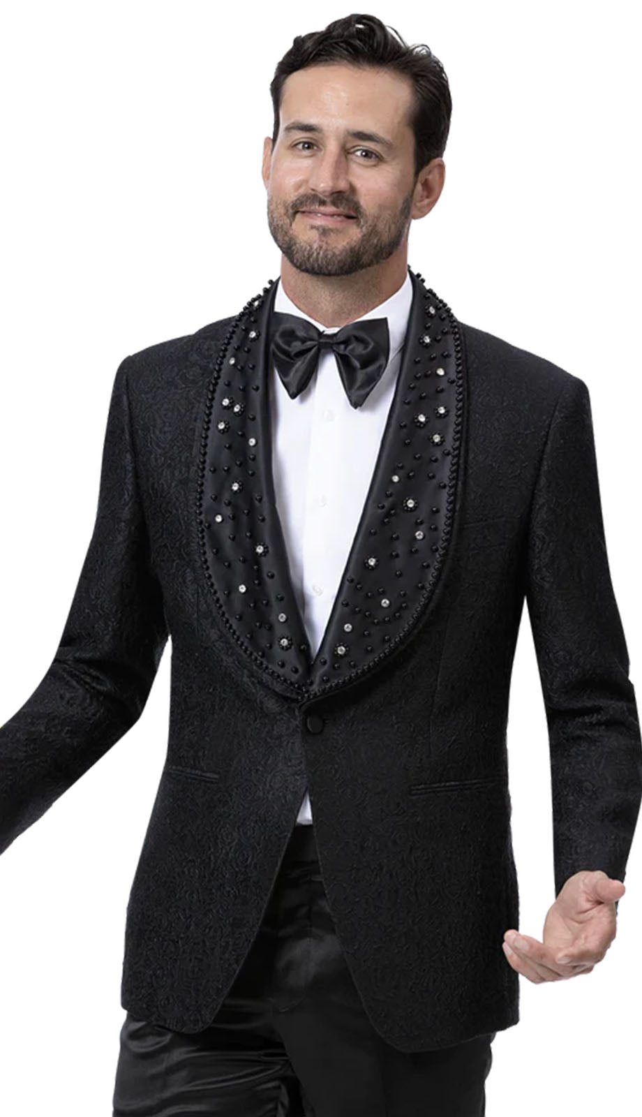 EJ Samuel J169-BLK Mens Blazer