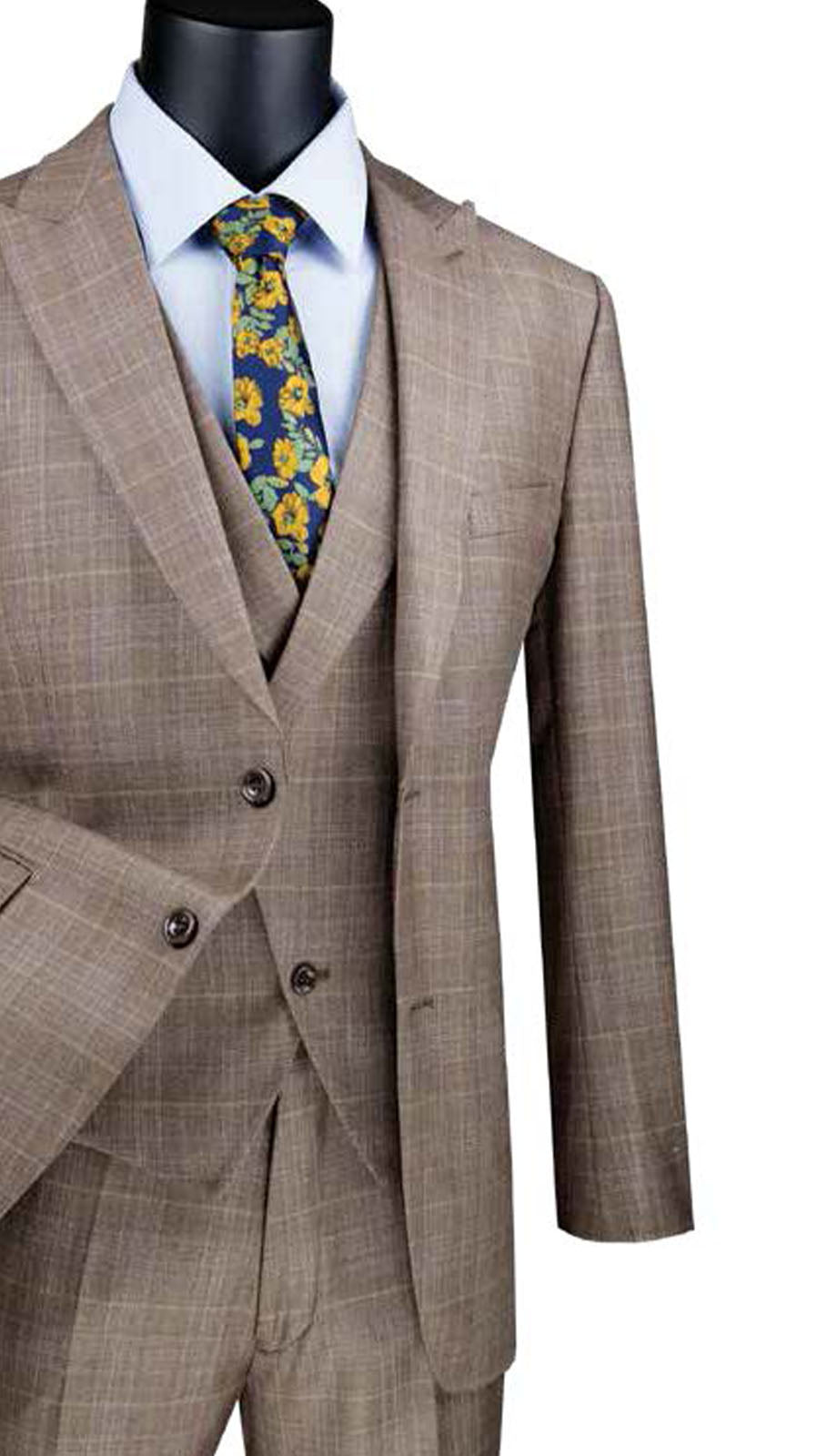 Vinci MV2W-1-TAN Mens Suit