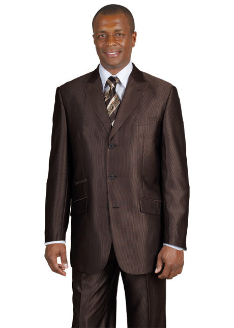 Milano Moda 58026-BR Mens Suit