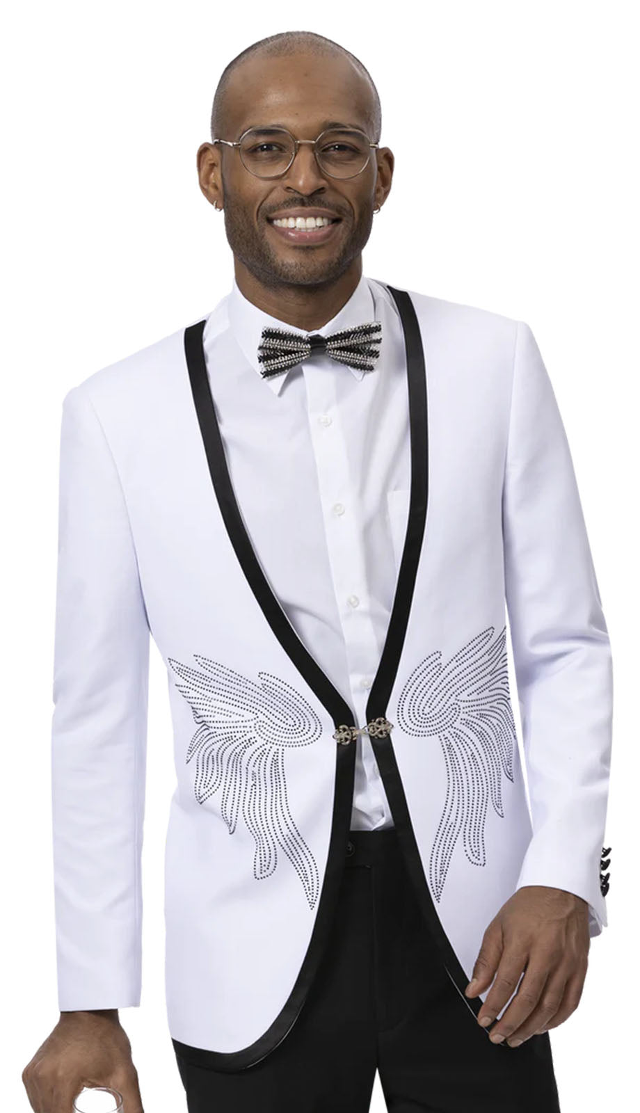 EJ Samuel J172-WHT Mens Blazer