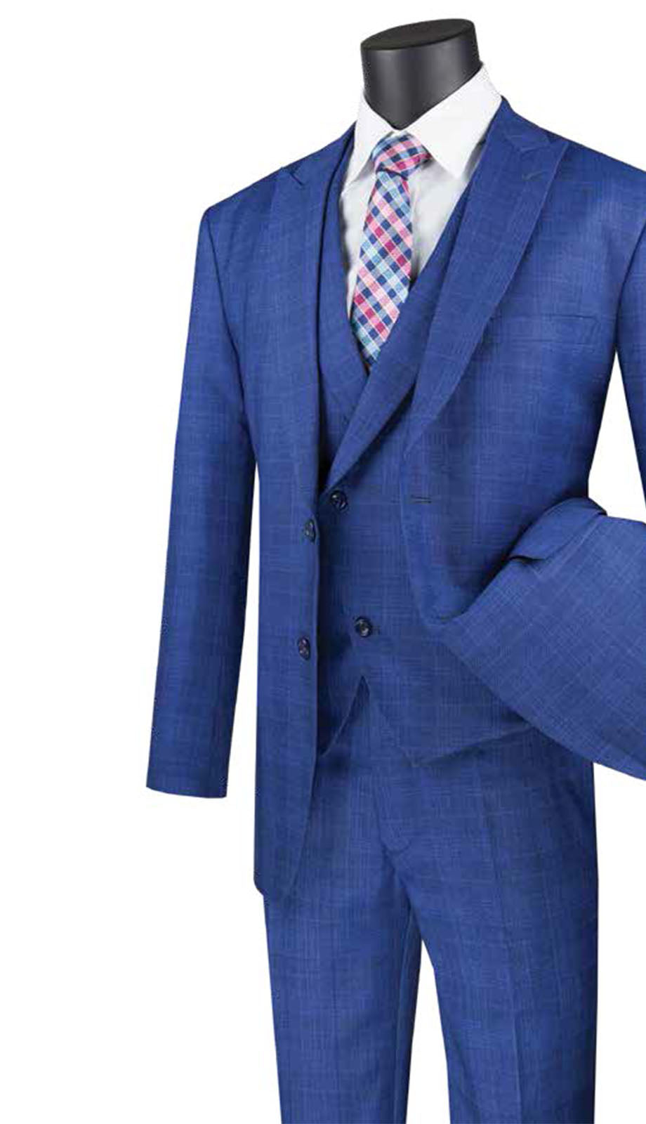 Vinci MV2W-1-BLU Mens Suit