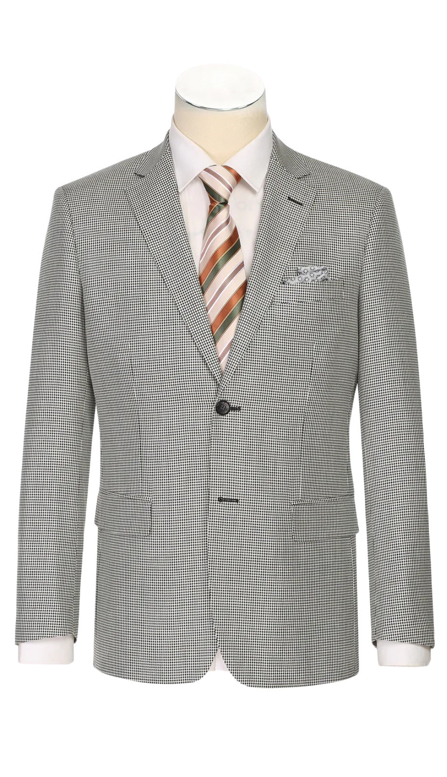 Renoir 565-20-OFF-WHT-BLK Mens Blazer