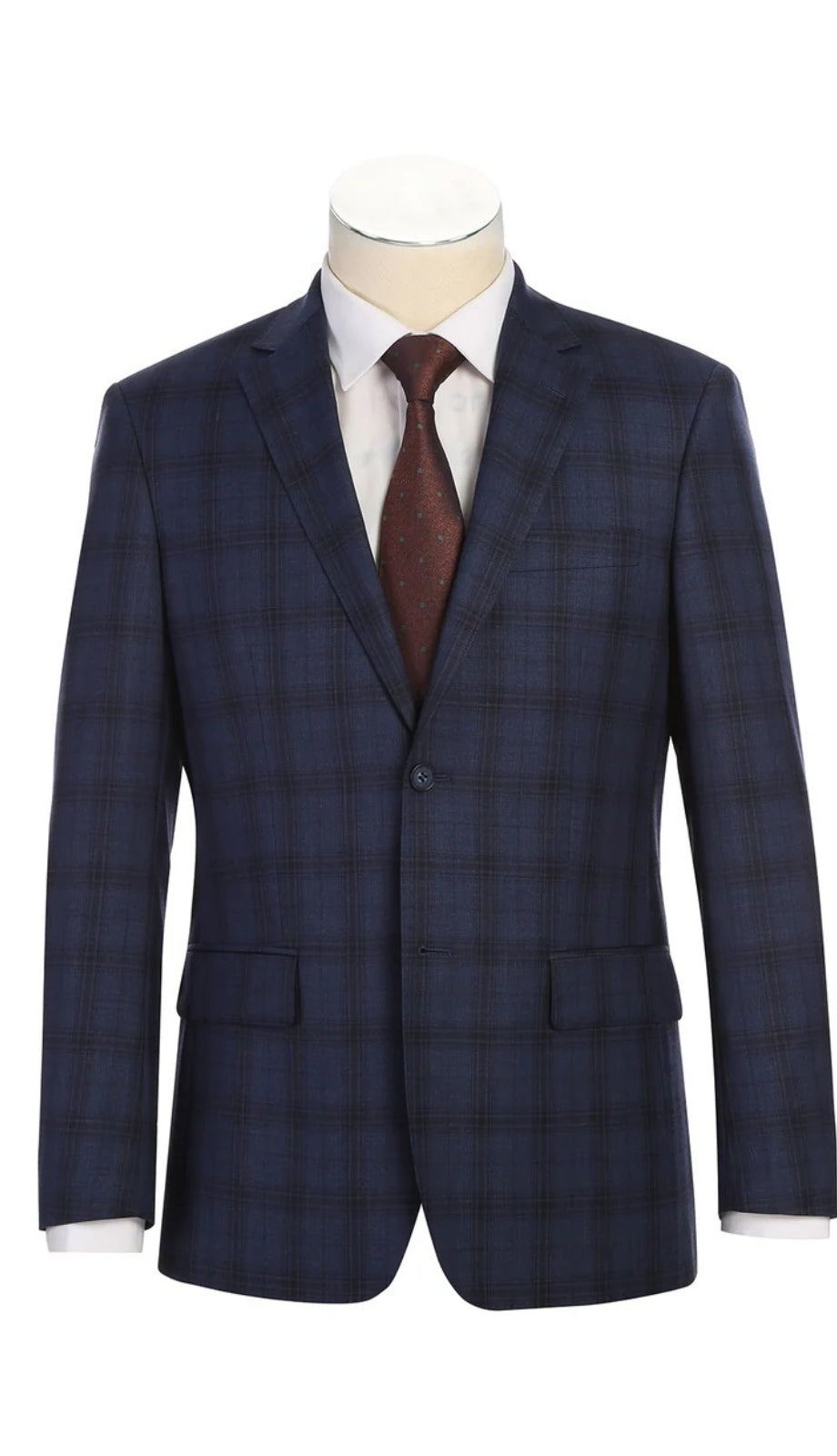 Renoir Mens Suit 566-14-NAVY