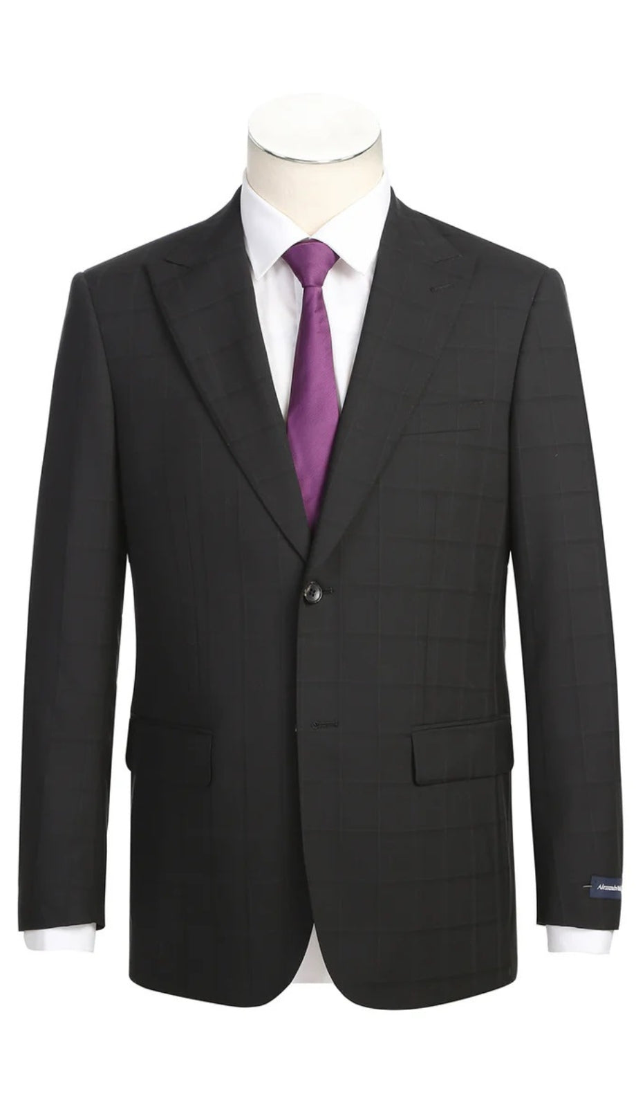 Renoir Mens Suit 566-15-BLK