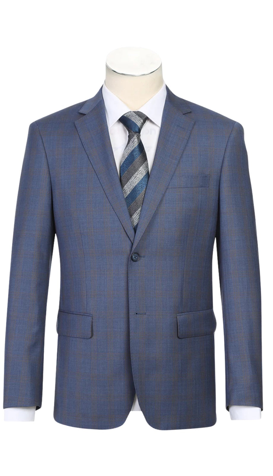 Renoir Men's Suit 566-2-BLU