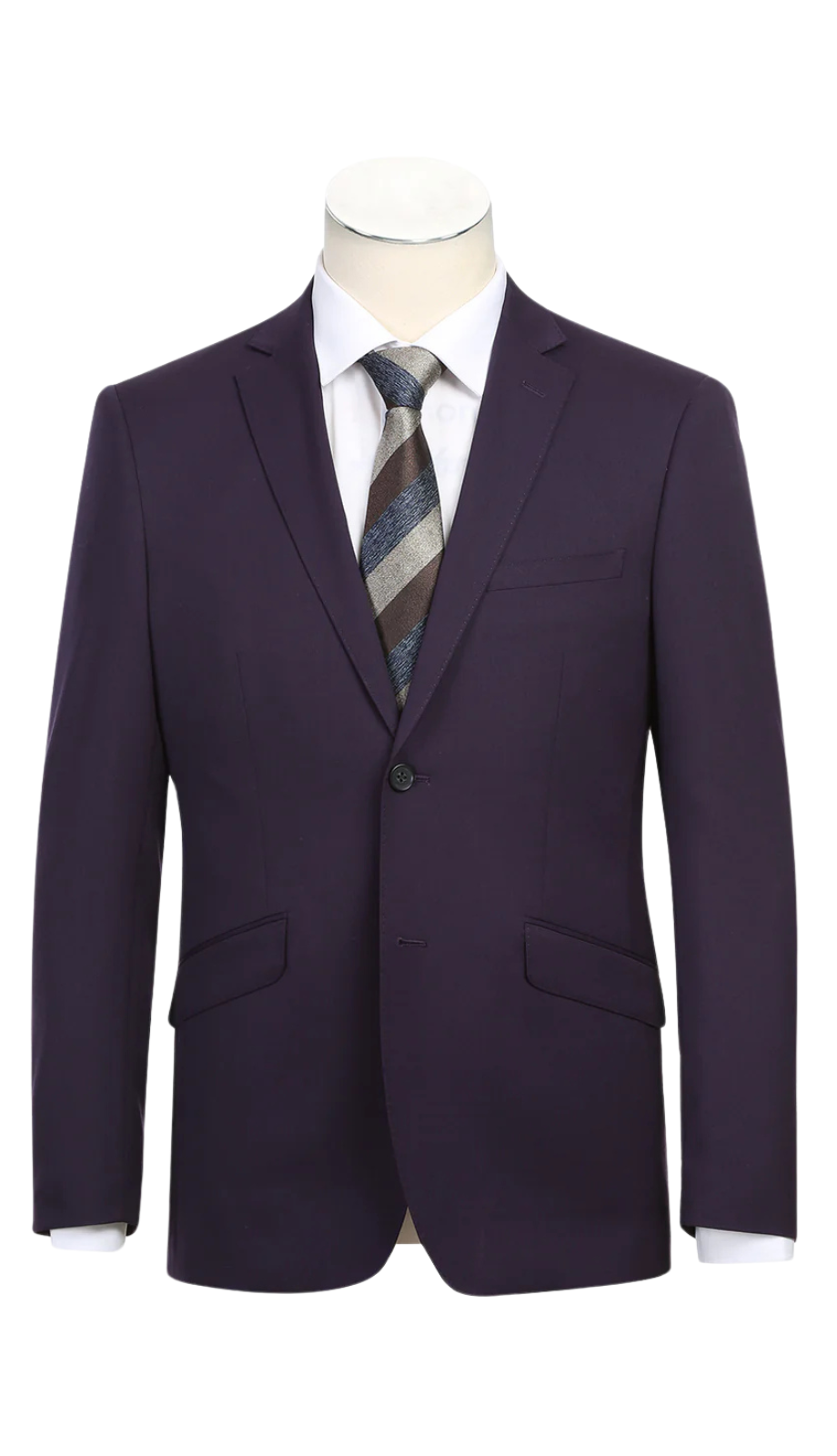 Renoir 566-4-PURPLE Mens Suit