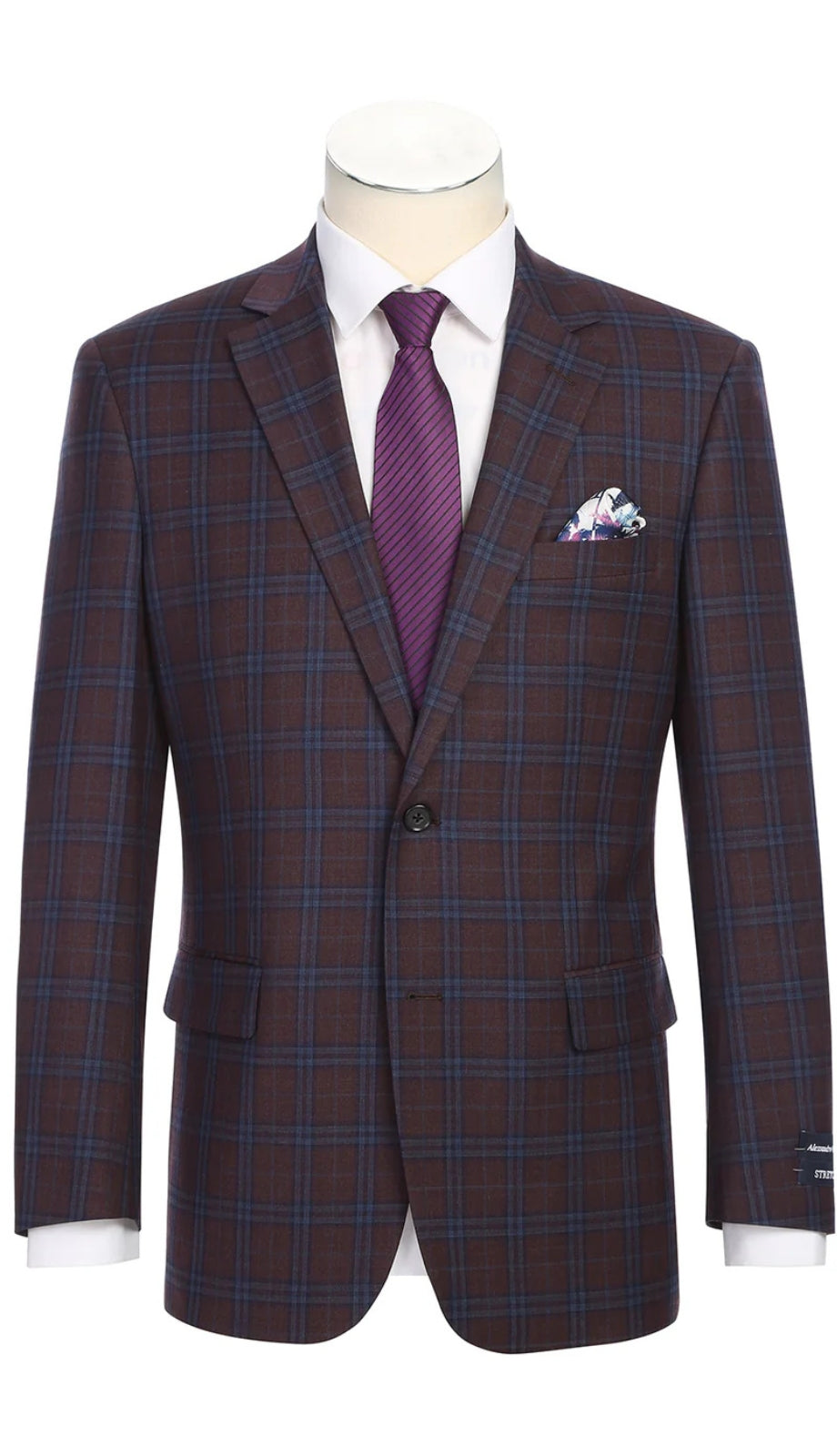 Renoir 567-9-PURPLE Mens Blazer