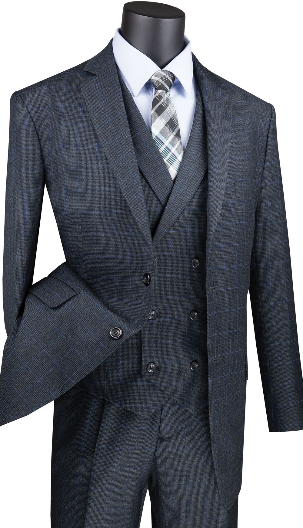 Vinci V2RW-13-CHA Mens Suit