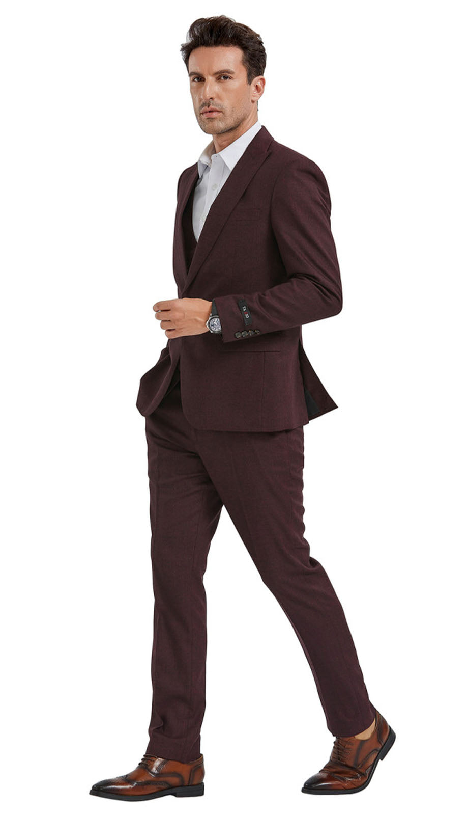 Tazzio M349SK-CHERRY Mens Suit