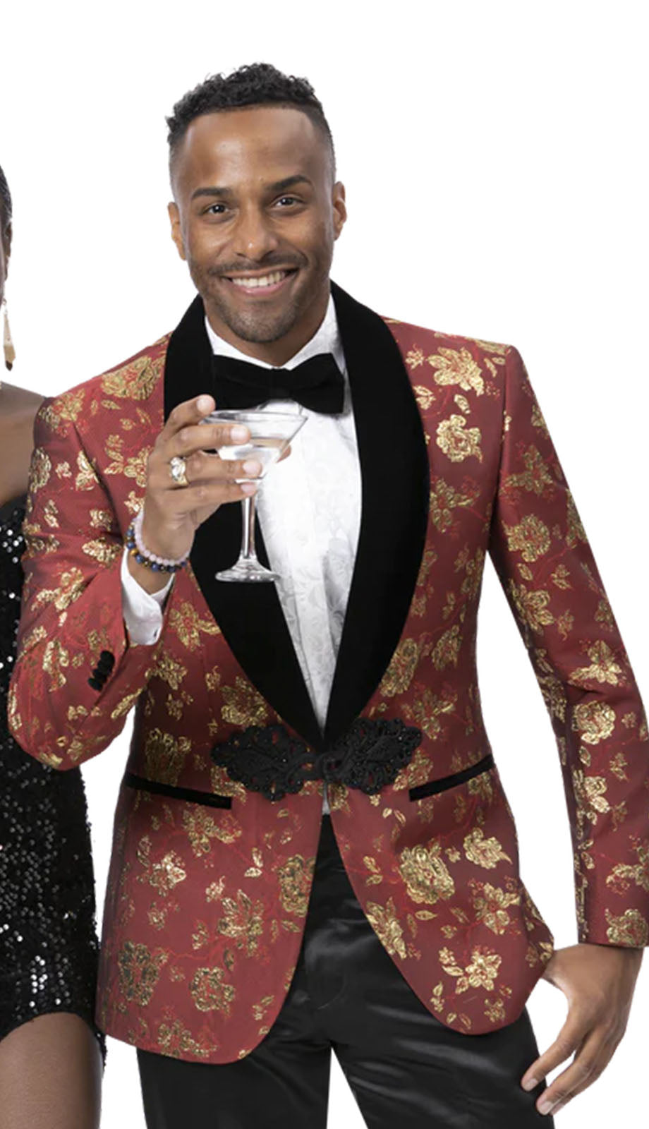 EJ Samuel J176-RED Mens Blazer