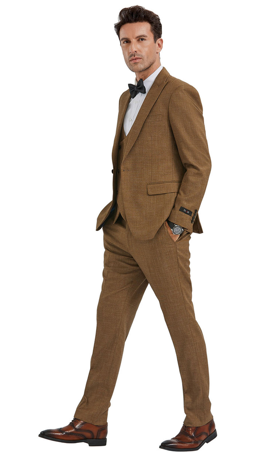 Tazzio M349SK-WHEAT-CO Mens Suit