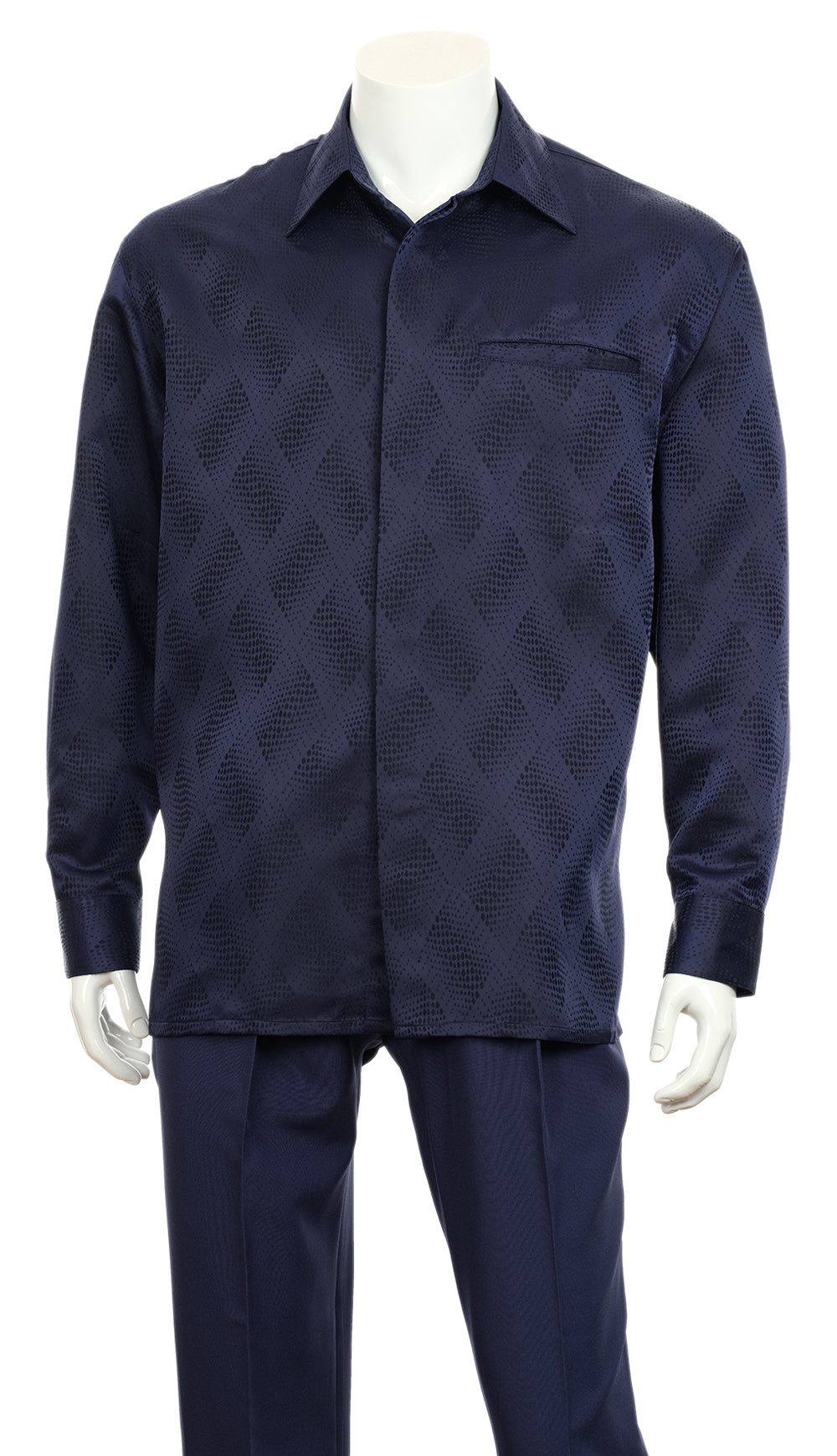Fortino Landi-2766-BLU Mens Walking Suit