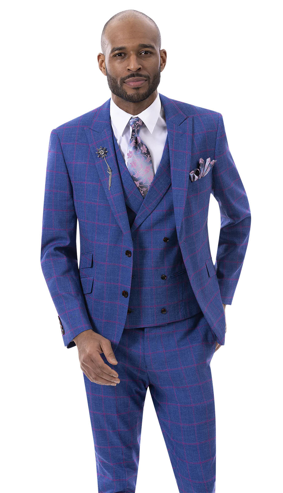 EJ Samuel M2784-NVY Mens Suit