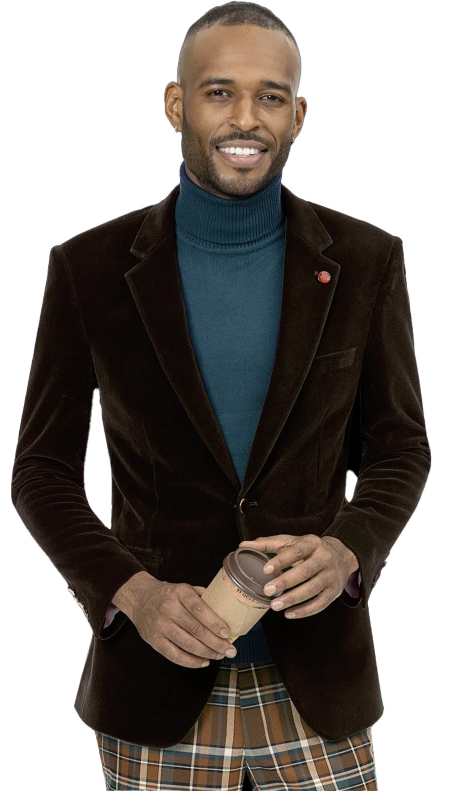 EJ Samuel J134-BR Mens Blazer