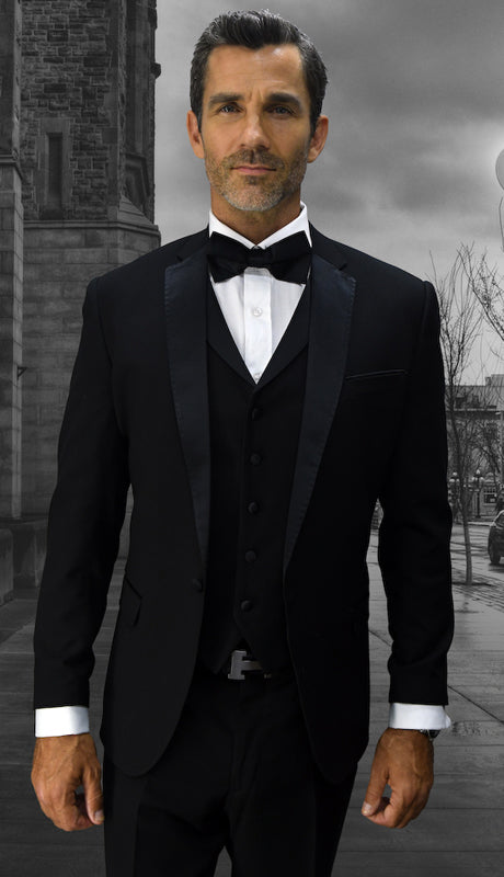 Statement Look-6 BLK Mens Suit