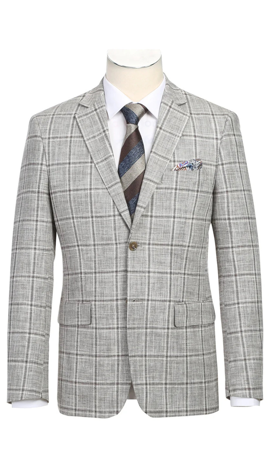 Renoir 610-9-KHKHI Mens Blazer