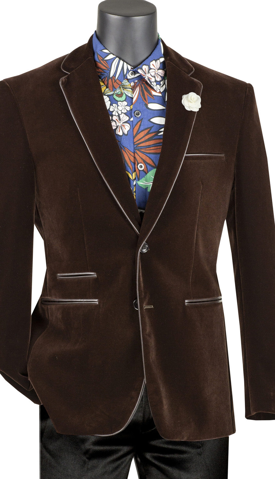 Vinci BS-02-BRN Mens Sport Coat
