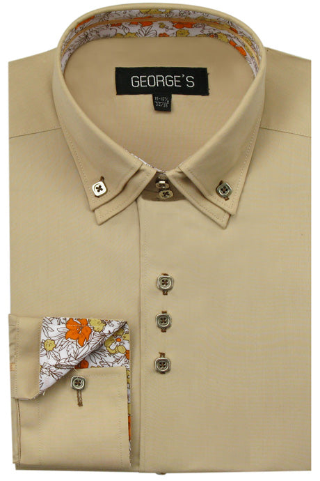 Fortino Landi AH610-TAN Mens Shirt