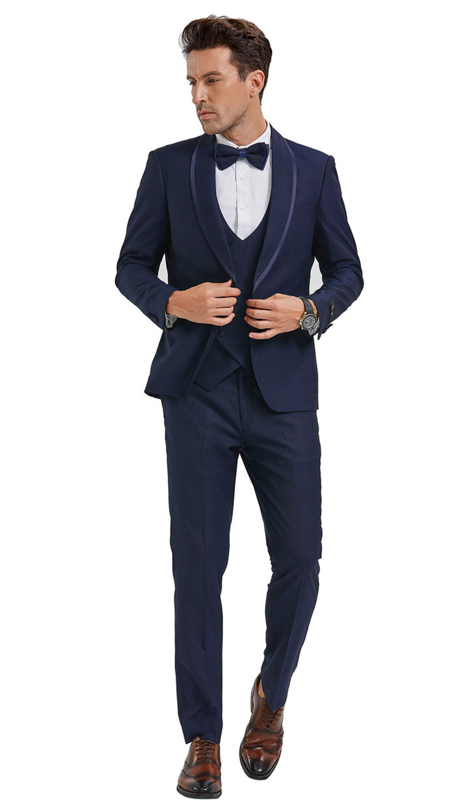 Tazzio M352SK-BLU Mens Tuxedo