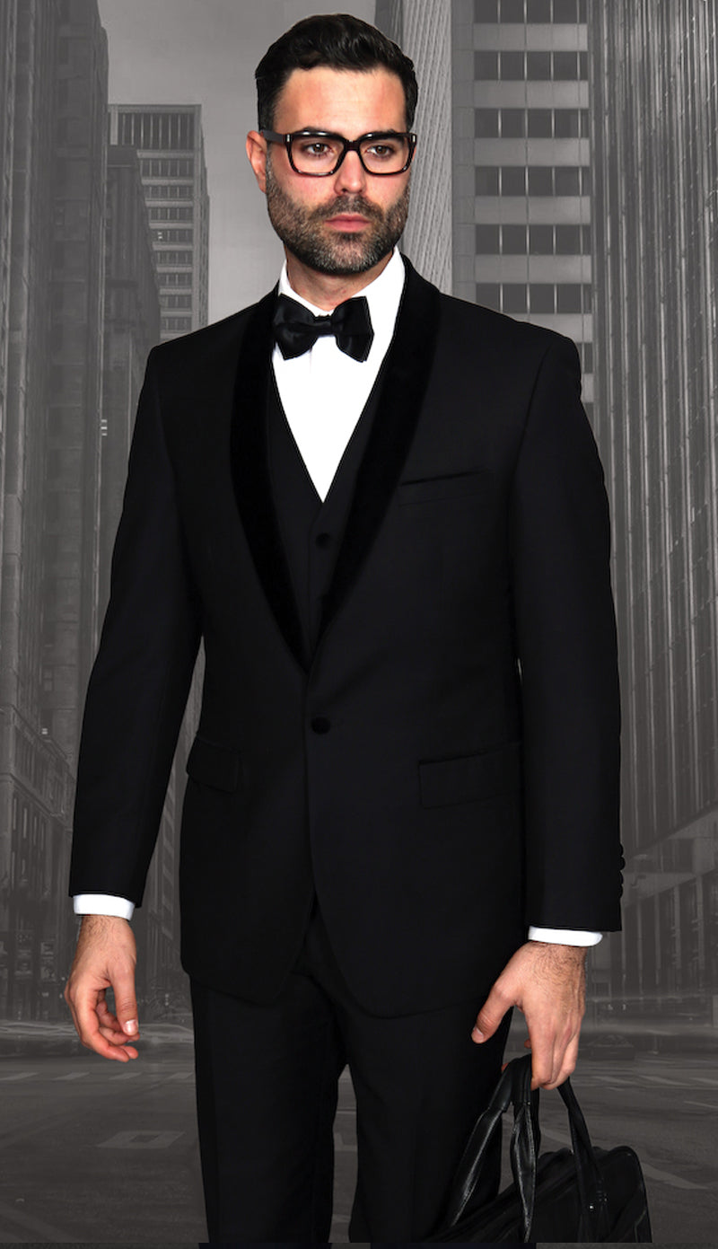 Statement ENCORE-V-BK Mens Suit