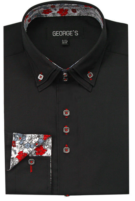 Fortino Landi AH610-BLK Mens Shirt