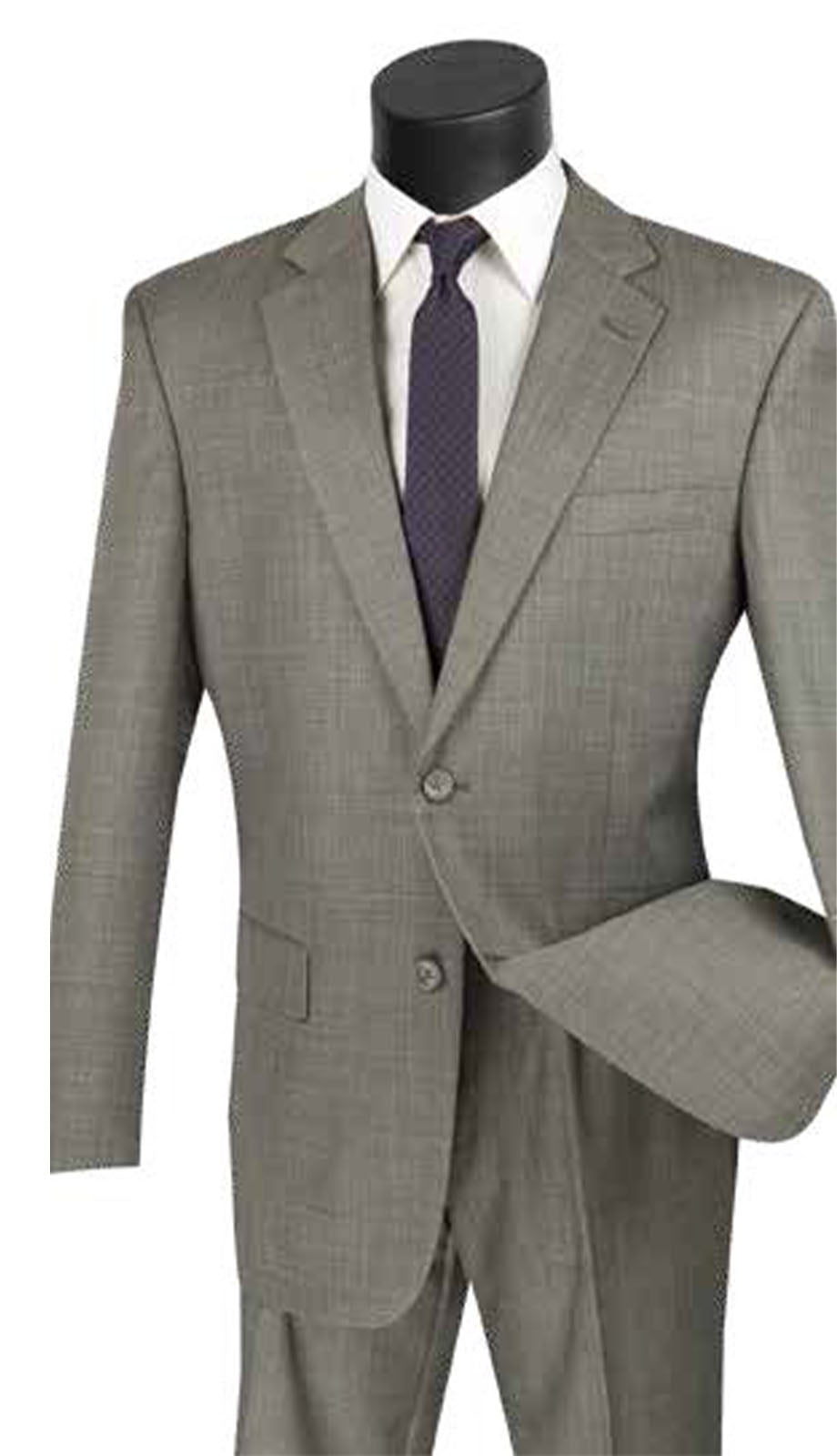 Vinci 2LK-1-GRY Mens Suit