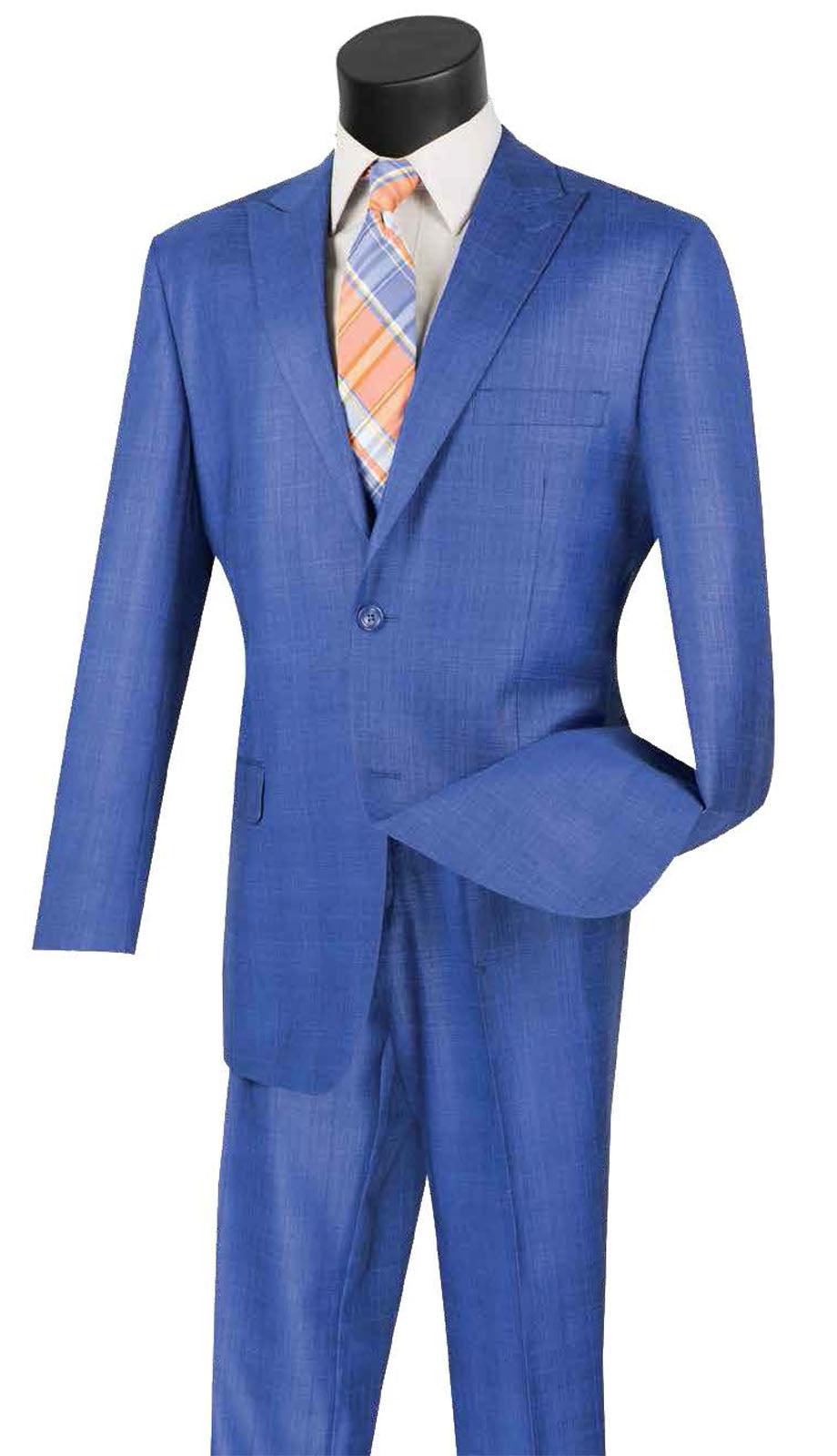 Vinci 2RW-1-BLU Mens Suit