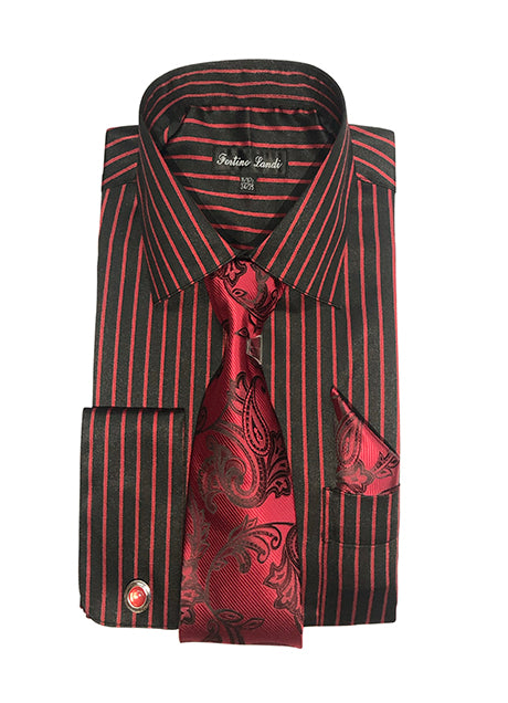 Fortino Landi FL633-RED Mens Shirt