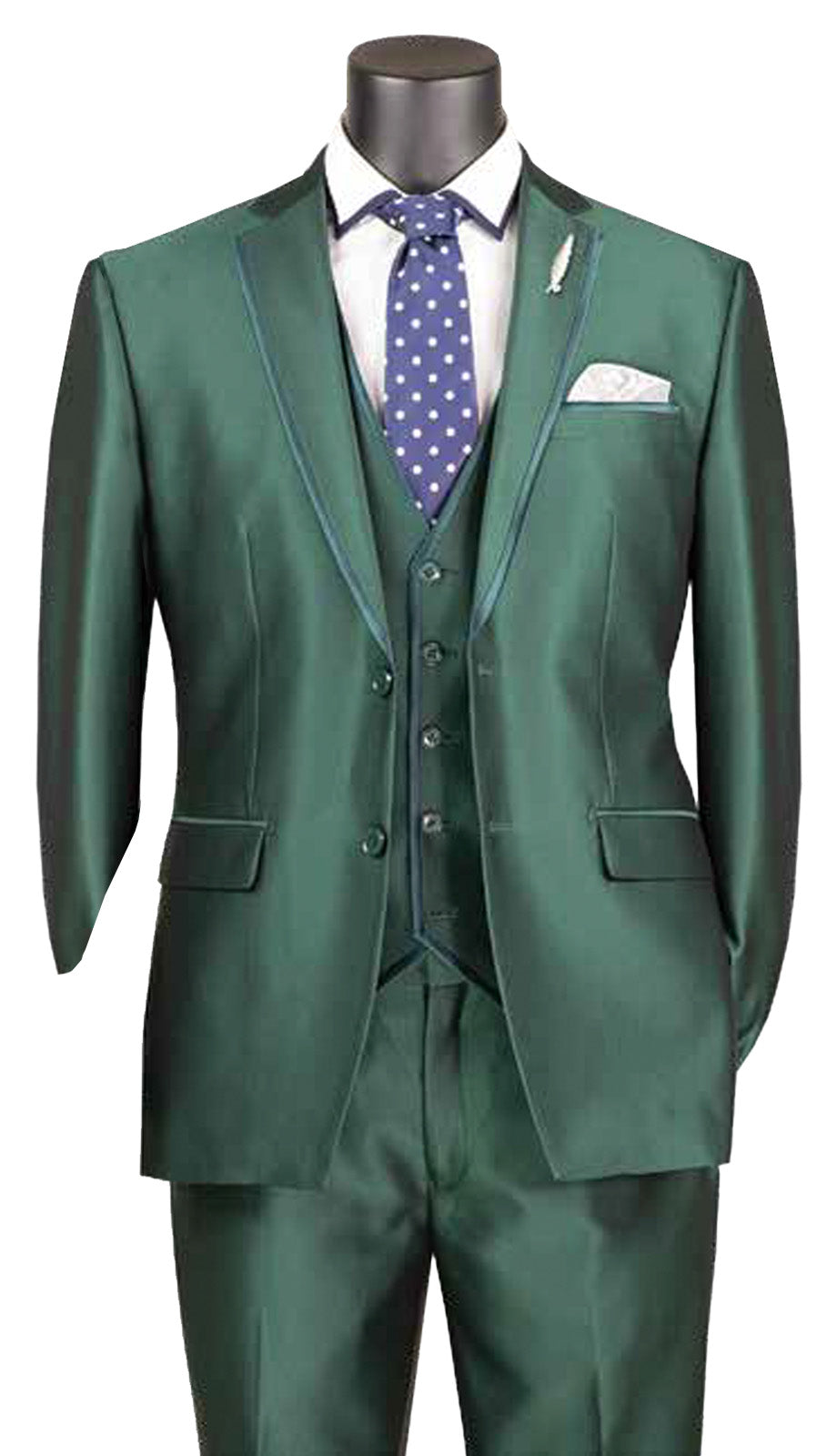 Vinci SV2D-1-GRN Mens Church Suit