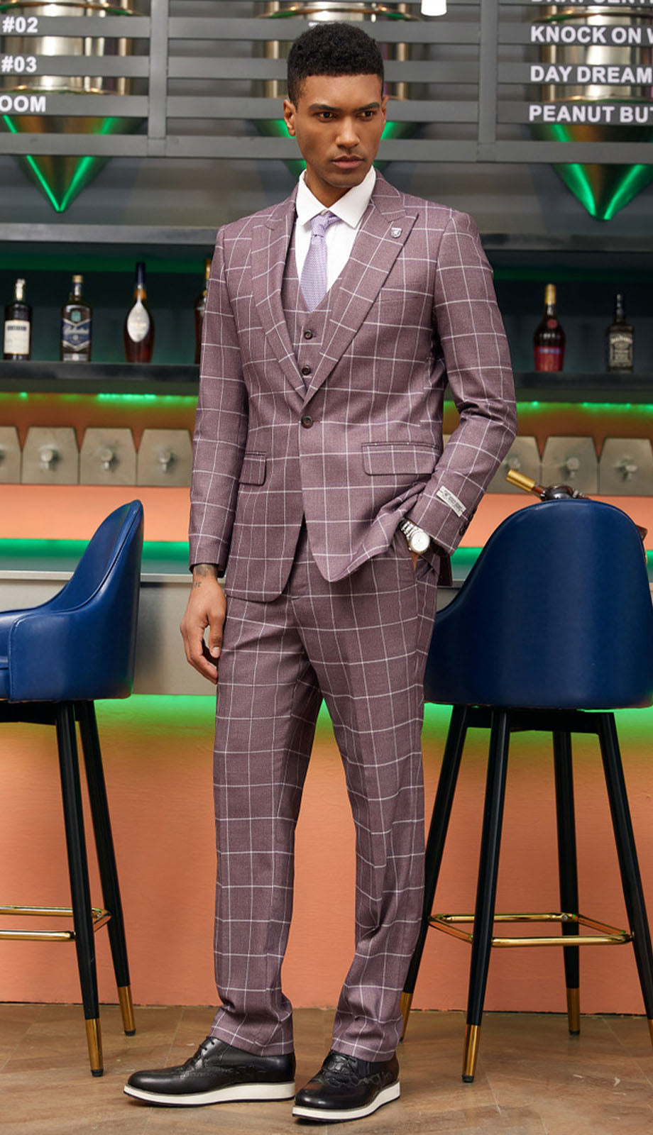 Stacy Adams SM142H1-LIL Mens Suit