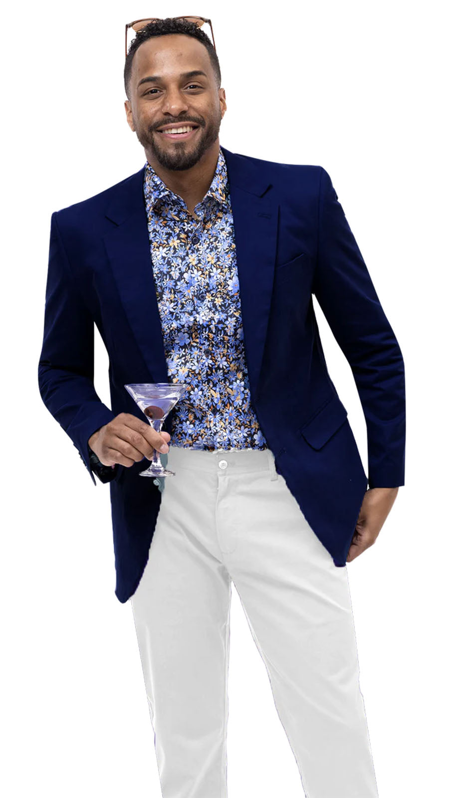 EJ Samuel CHJ01-NVY Chino Mens Blazer
