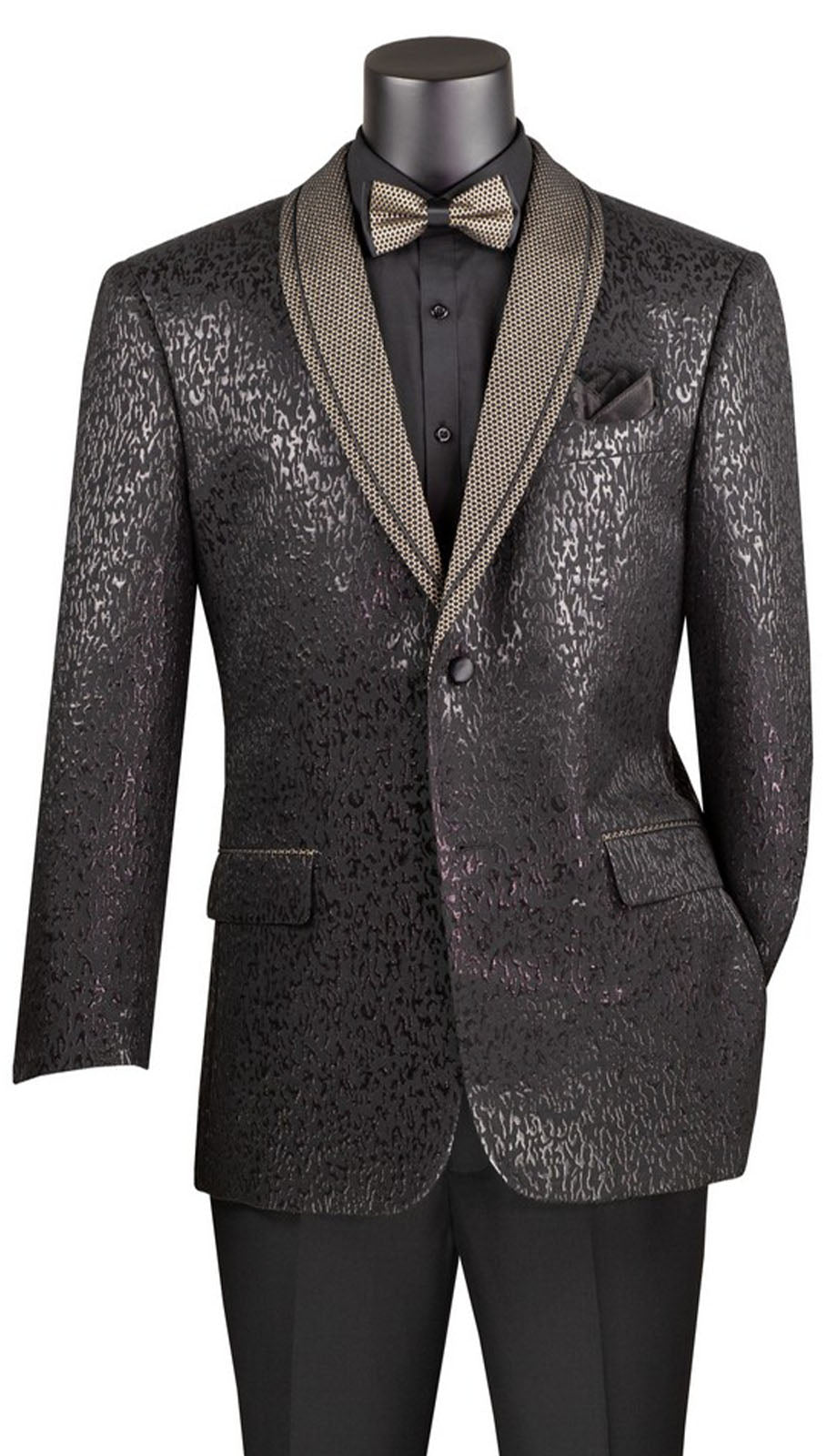 Vinci BF-6-BLK Mens Sport Coat