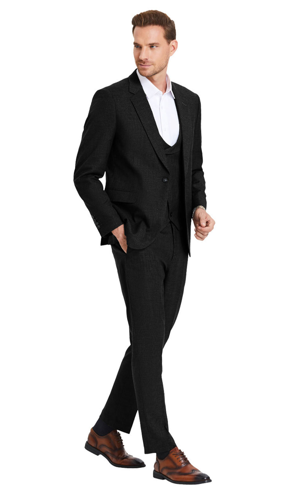 Tazzio M335SK-BLK Mens Suit