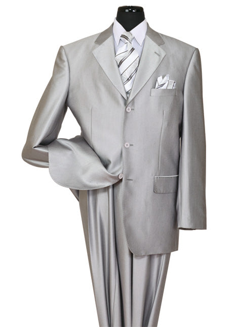 Milano Moda 58025-SIL Mens Suit