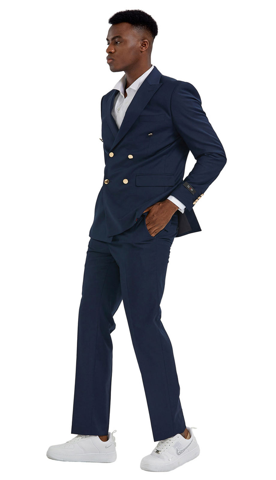 Tazzio M356SK-NVY Mens Suit