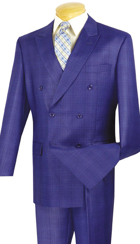 Vinci DRW-1-BLU Mens Suit