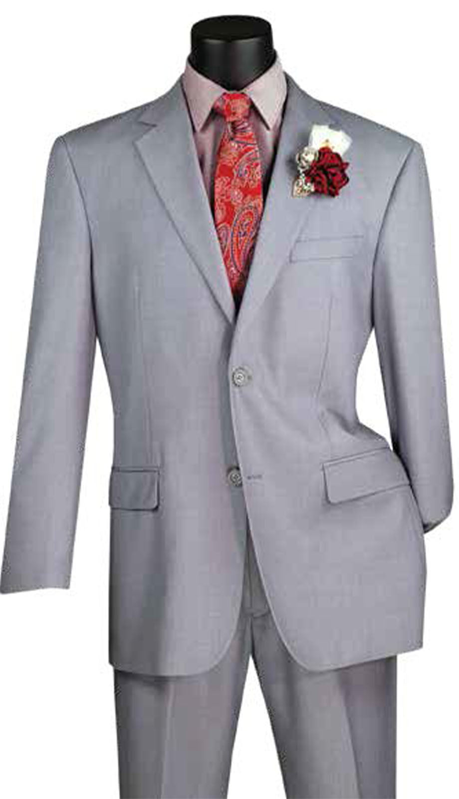 Vinci F-2C900-LGRY Mens Suit
