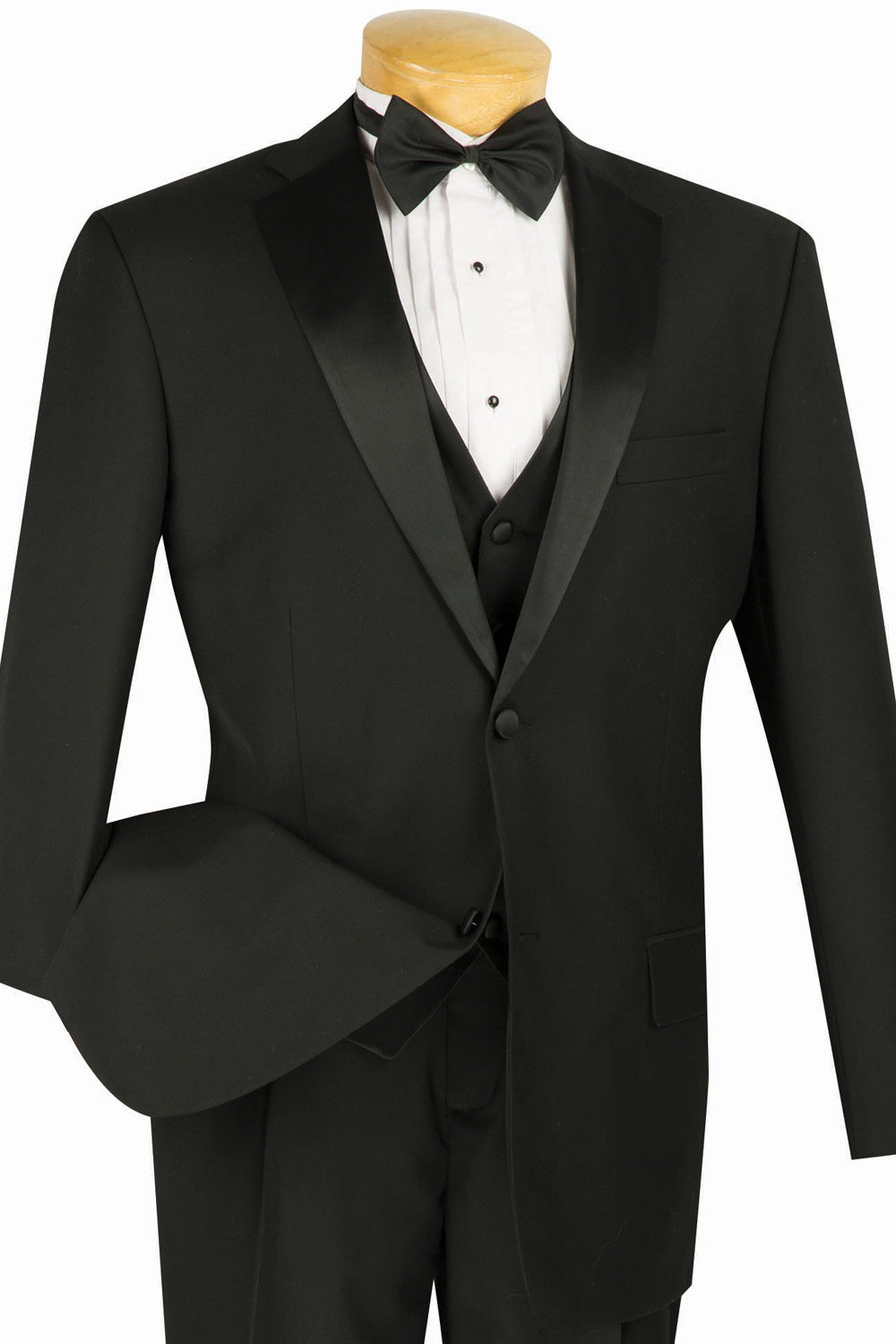 Vinci 4TV-1-BLK Mens Suit
