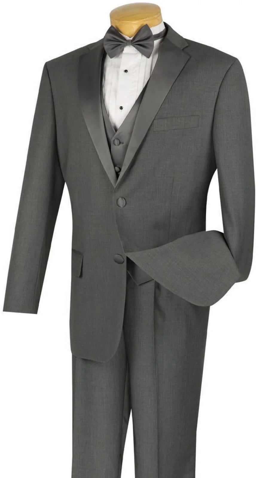 Vinci 4TV-1-GRA Mens Suit