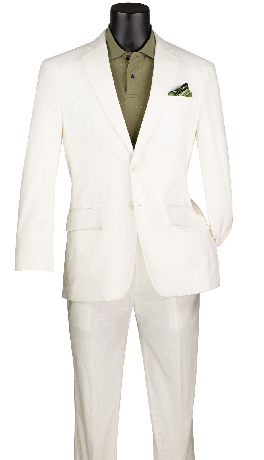 Vinci MLC-1-WHT Mens Suit