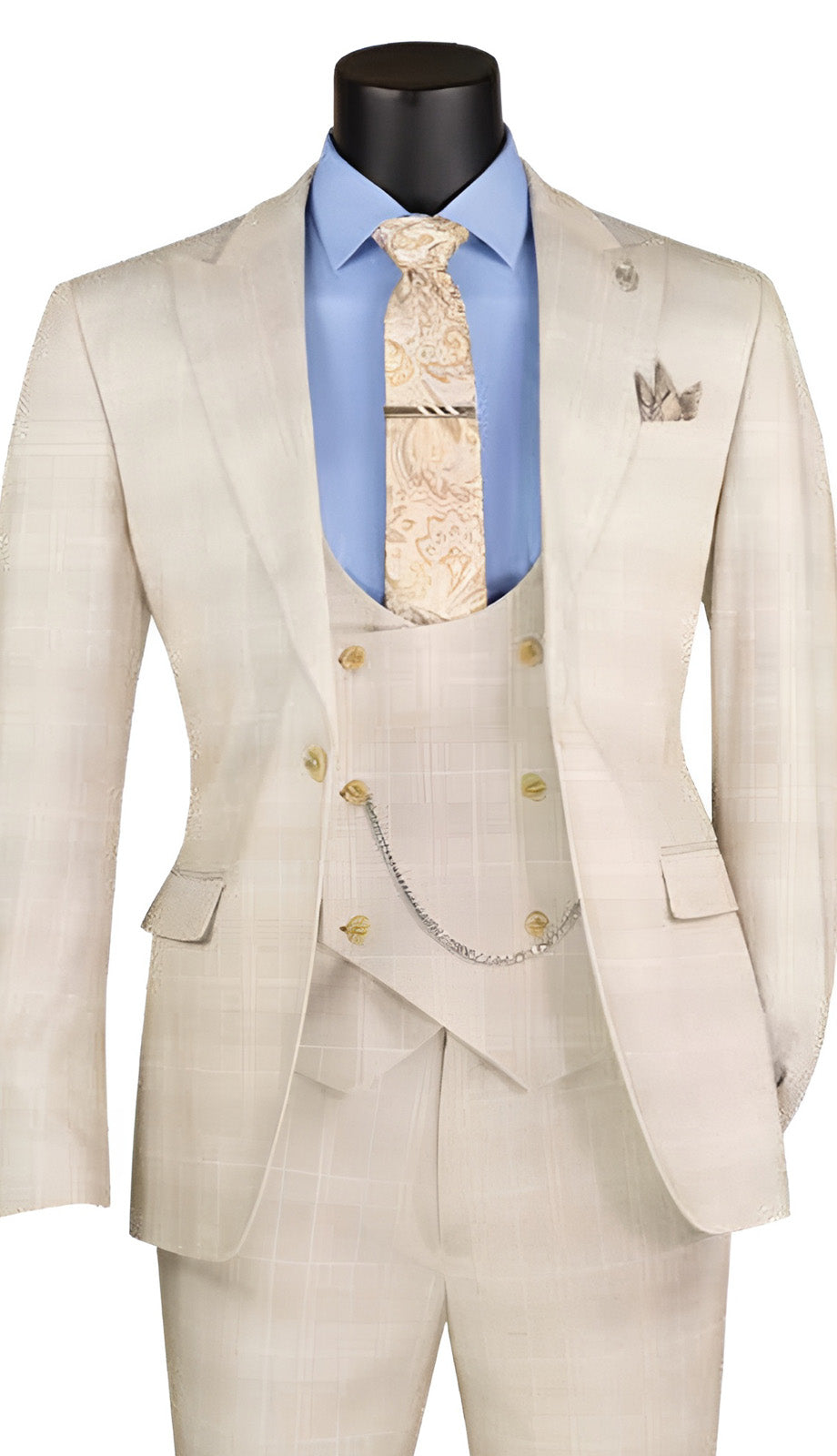 Vinci SV1W-1-BRCH Mens Church Suit