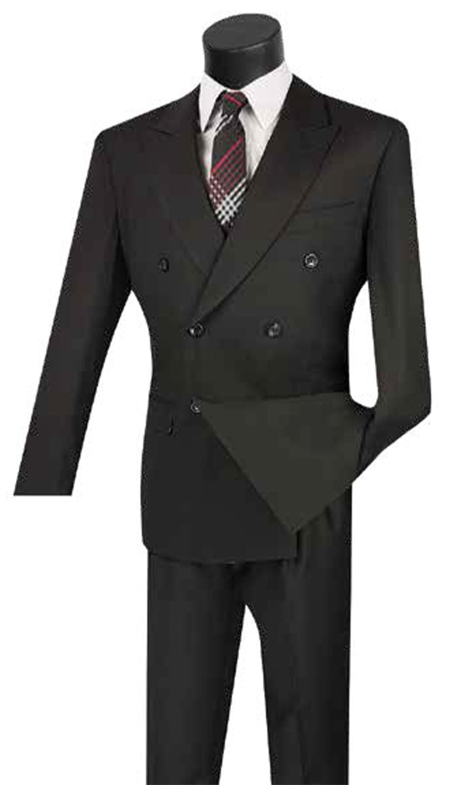 Vinci DC900-1-BLK Mens Suit