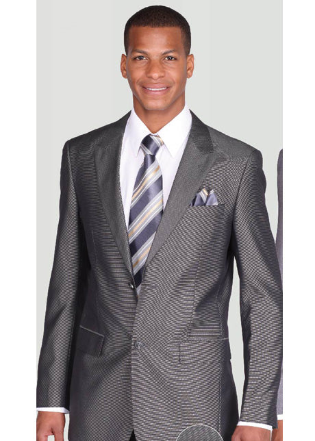 Milano Moda 57021BW Mens Suit