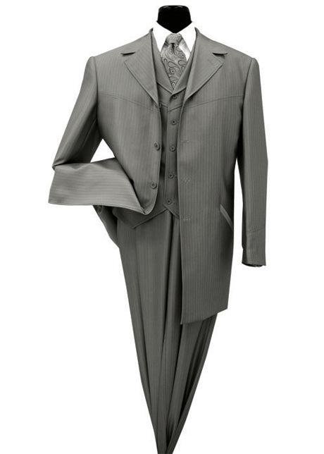 Milano Moda 2912V-CH Mens Suit