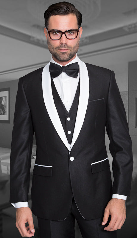 Statement ENZO-1-BW Mens Suit